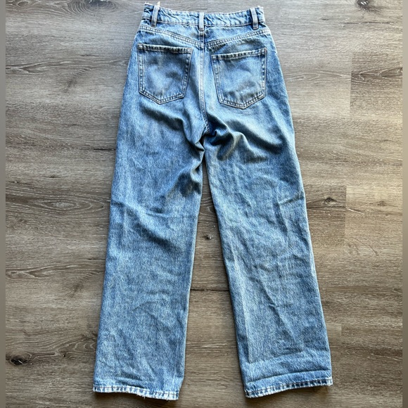 Garage Denim Wide Legged Distressed Jeans Size 0 - Picture 2 of 4